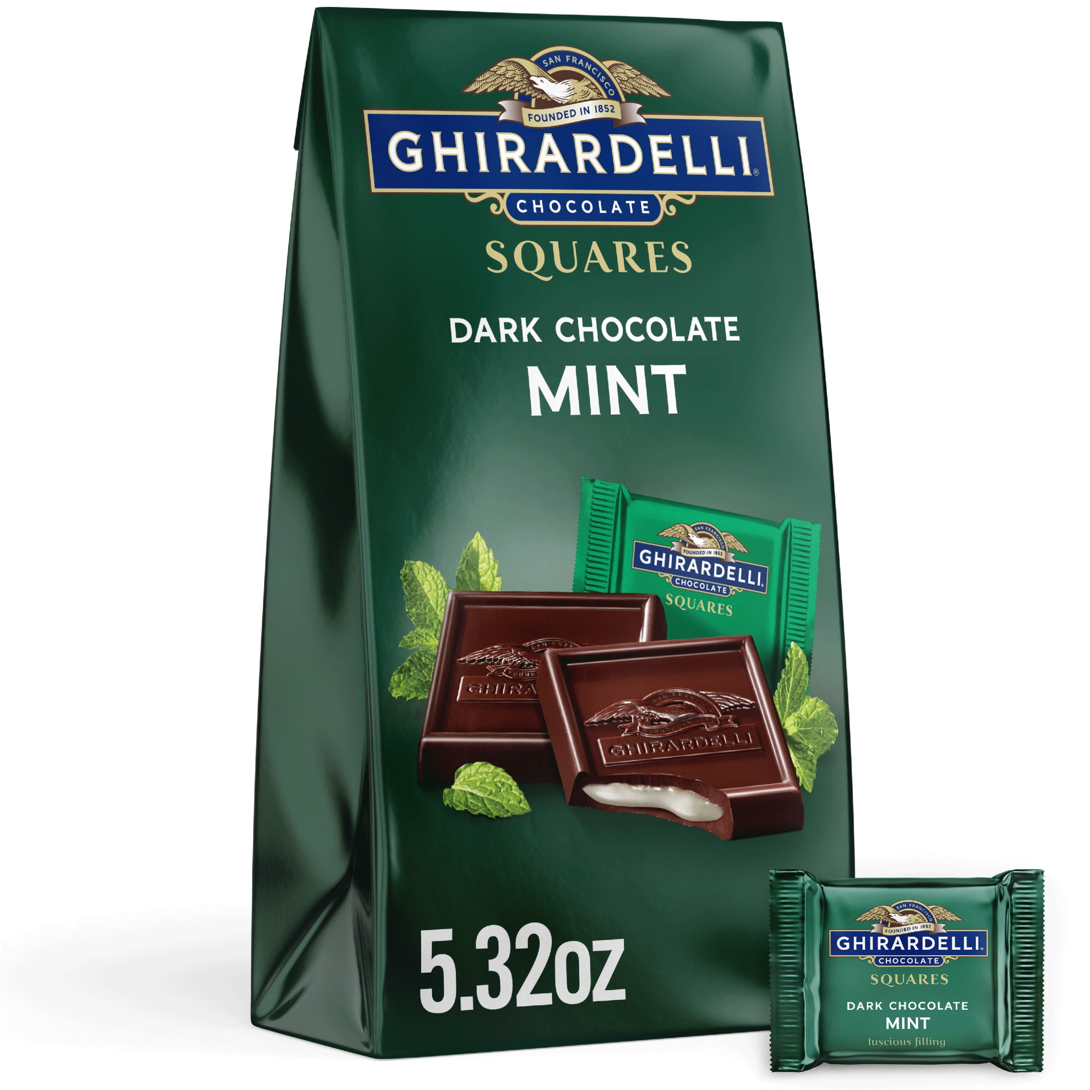 Compre GHIRARDELLI Dark Chocolate Mint Square - 5.32 Oz