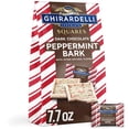 thumbnail image 1 of GHIRARDELLI Dark Chocolate Peppermint Bark Chocolate Squares, Layered Dark Chocolate and White Chocolate Candy, 7.7 oz Bag, 1 of 8