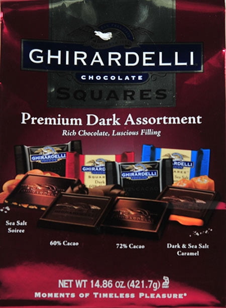 GHIRARDELLI Dark Chocolate Squares Assortment, 14.86 oz Bag