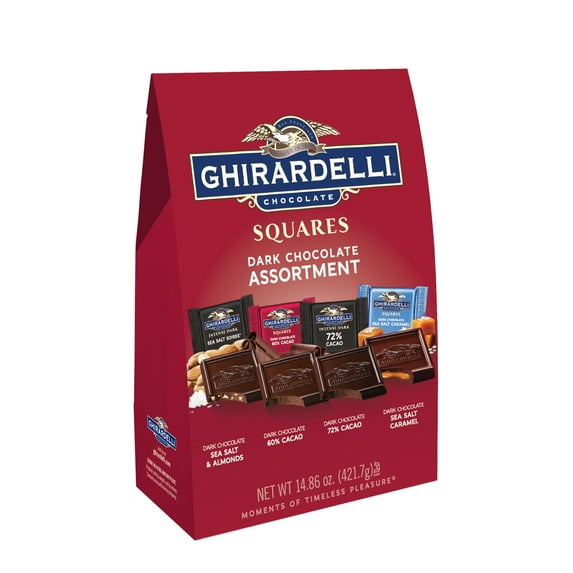 GHIRARDELLI Dark Chocolate Squares Assortment, 14.86 oz Bag