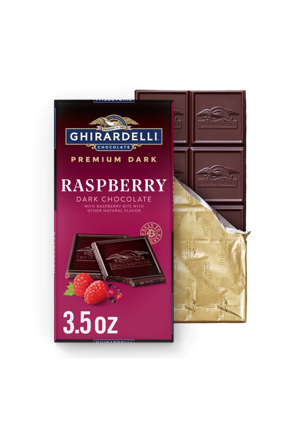 PREMIUM DARK Raspberry Dark Chocolate Bar, 3.5 oz Bar