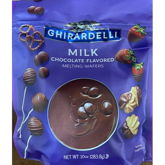 GHIRARDELLI MILK CHOCOLATE Melting Wafers 10 oz Bag - BAKING