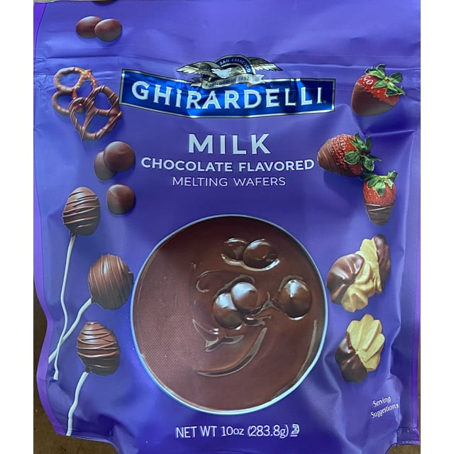GHIRARDELLI MILK CHOCOLATE Melting Wafers 10 oz Bag BAKING