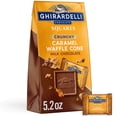 thumbnail image 1 of GHIRARDELLI Milk Chocolate Candy SQUARES with Caramel Waffle Cone Filling, 5.2 oz Bag, 1 of 15