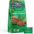 thumbnail image 1 of GHIRARDELLI Milk Chocolate Mint Cookie SQUARES, 4.1 oz Bag, 1 of 12