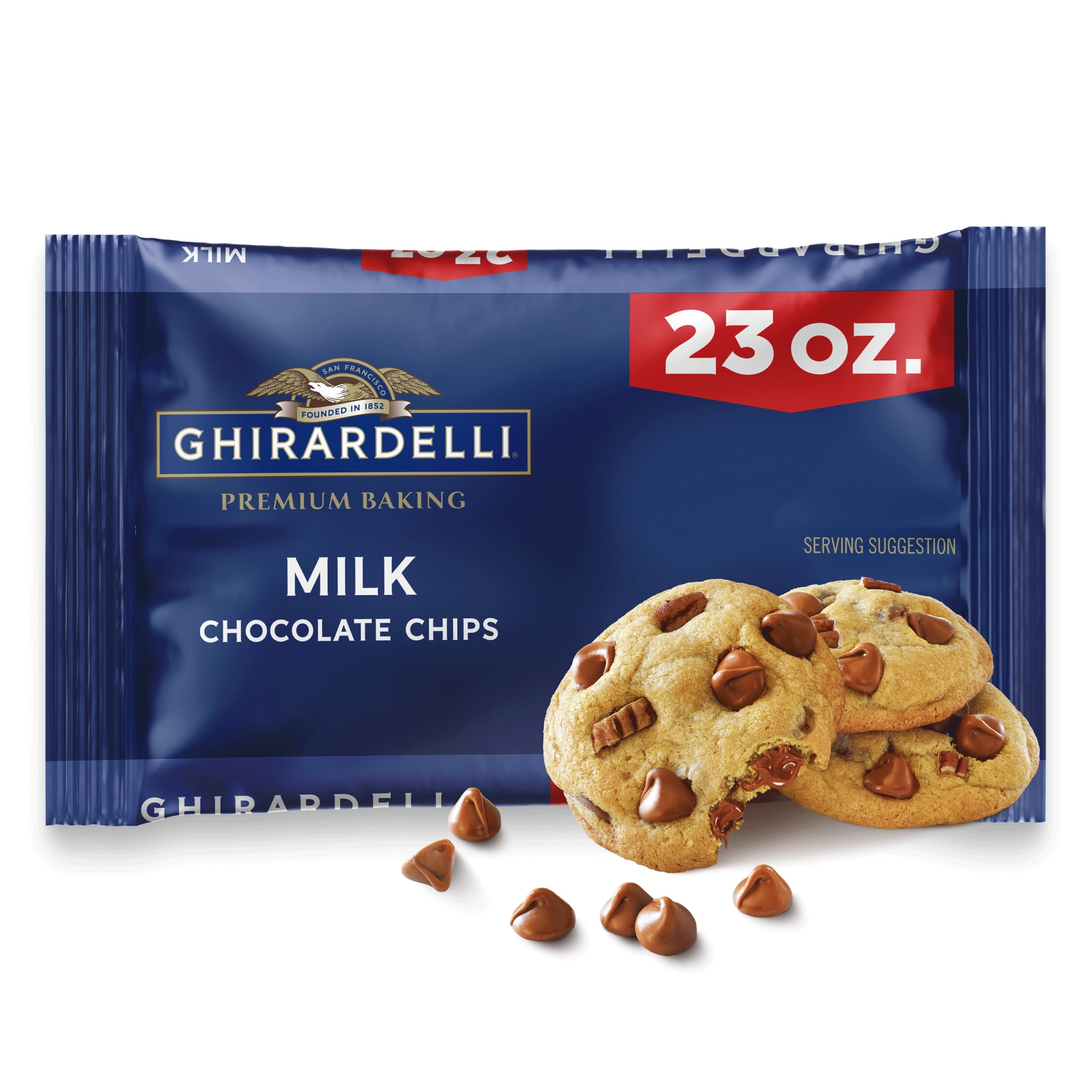 GHIRARDELLI Milk Chocolate Premium Baking Chips, Chocolate Chips