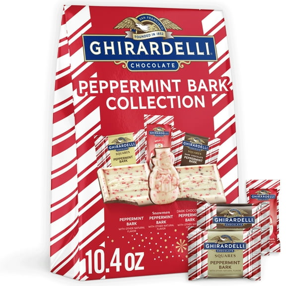 GHIRARDELLI Limited Edition Peppermint Bark Collection, 10.4 oz Bag