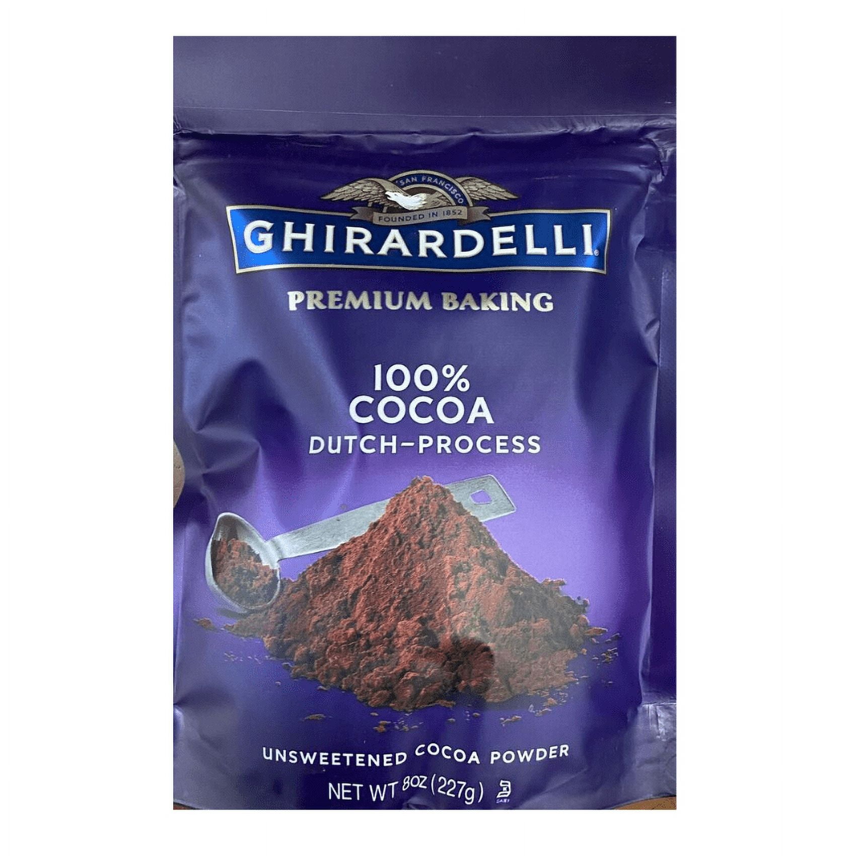 GHIRARDELLI Premium Baking DUTCH PROCESS 100% Unsweetened Cocoa Powder 8 oz 5 PK