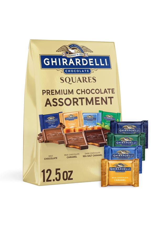 Premium Chocolate Assortment SQUARES, 12.5 oz Bag