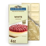 GHIRARDELLI Premium White Chocolate Baking Bar, 4 oz Bar