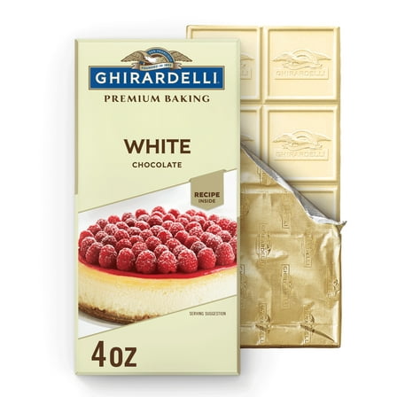 GHIRARDELLI Premium White Chocolate Baking Bar, 4 oz Bar