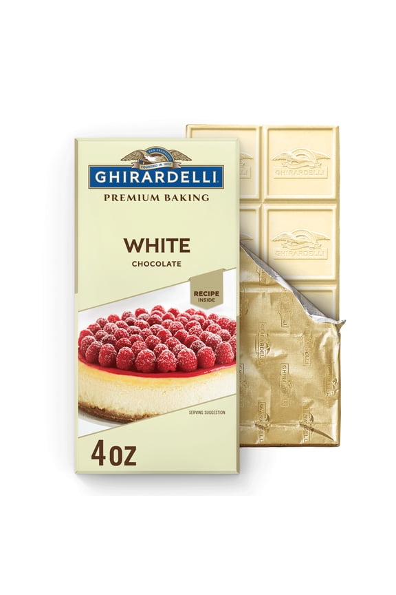 Premium White Chocolate Baking Bar, 4 oz Bar