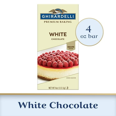 GHIRARDELLI Premium White Chocolate Baking Bar, 4 oz Bar