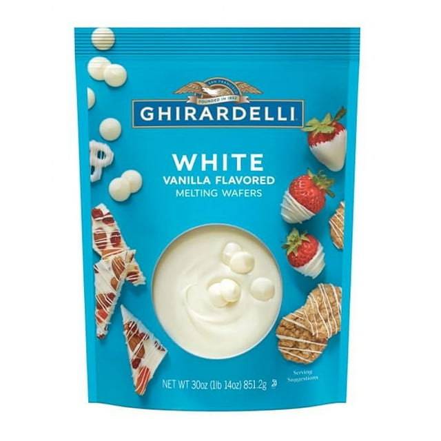 GHIRARDELLI White Vanilla Flavored Melting Wafers 30 oz Bag Start a