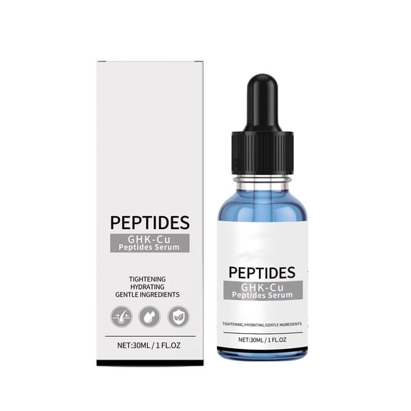 GHK-Cu Peptides Serum, Tightens & Hydrates Skin, Gentle Ingredients, Supports Skin Elasticity, Improves Texture, Suitable for All Skin Types, for Women & Men