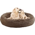 thumbnail image 1 of GHODEC Calming Dog Bed for Large Dogs, 31 inch Anti Anxiety Donut Dog Bed, Washable Round Cozy Soft Pet Bed for Puppy and Kitten with Slip-Resistant Bottom, 1 of 6