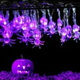 thumbnail image 1 of GHODEC Halloween Spider String Lights,40LED 20Ft Battery Operated Halloween Lights for Halloween Decoration Outdoor Indoor, Halloween Lighting, House, Garden,Party, Yard(Purple), 1 of 8