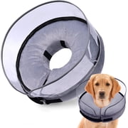 GHODEC Soft Dog Cone for Dogs After Surgery, Breathable Pet Recovery Collar for Large Medium Small Dogs and Cats, Adjustable Dog Cone Collar, Elizabethan Collar
