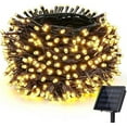 thumbnail image 1 of GHODEC Solar String Lights Outdoor,52.3ft 160 LED Solar Christmas Lights with 8 Modes for Patio Garden Tent Yard Party Tree Camp Decor(Warm White), 1 of 7