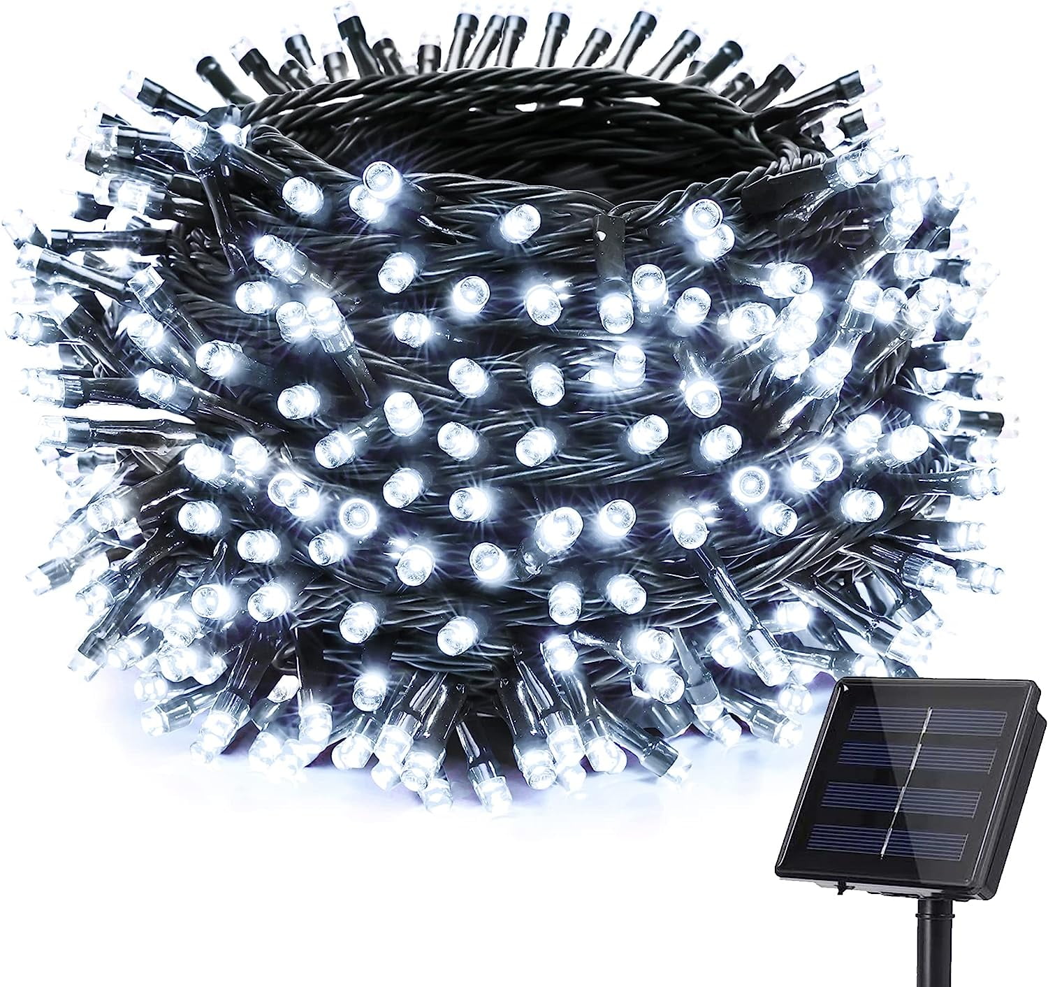 GHODEC Solar String Lights Outdoor Waterproof,52.3ft 160 LED Solar tree Lights,Backyard Lights Christmas Lights with 8 Modes for Patio Garden Tent Yard Christmas Outdoor Decor(Cool White)