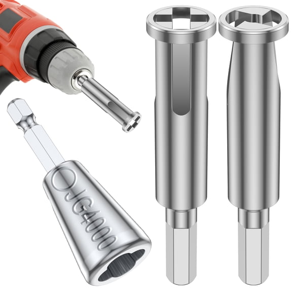 GHOJET 3Pcs Wire Stripper and Wire Twister Set 6mm Hex Shank Cable Twisting Tool Carbon Steel 3 Way and 5 Way Cable Stripping Tool Durable Electric Wire Peeler Tool for Wire Cable