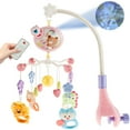 thumbnail image 1 of GHOJET Baby Crib Mobile with Music and Light,Cute Crib Mobile Toys with Remote Control 360° Rotation Baby Musical Crib Mobile with Removable Music Box and Rattle 433 Songs for Baby Newborns, 1 of 9