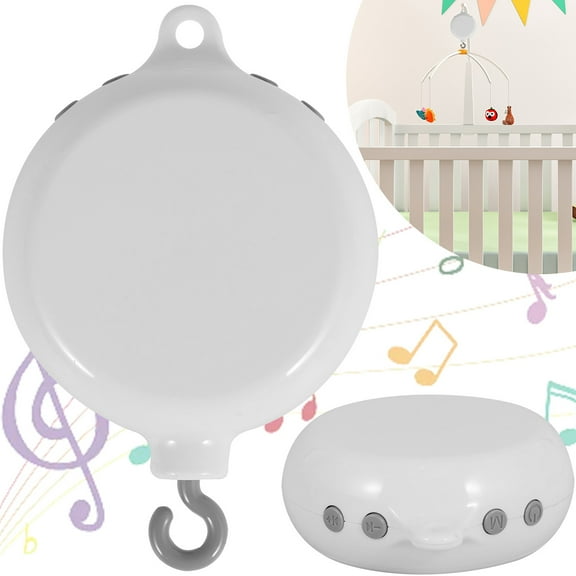 Baby Mobile Music Box Baby Crib Mobile Motor Box Baby Mobile Rotary Music Box Battery Operated Crib Mobile Motor with 3 Modes 35 Lullabies Crib Mobile Music Box