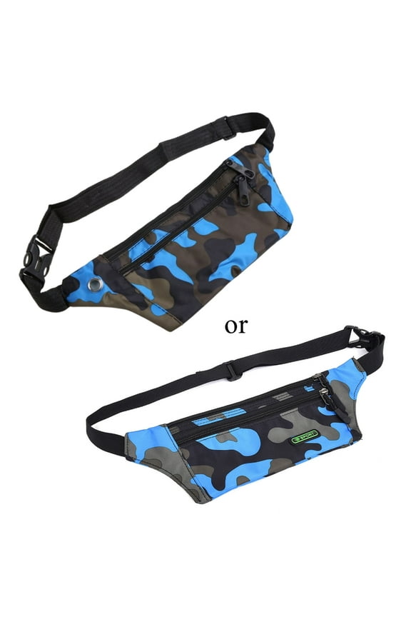 Boys Girls Kids Comouflage Fanny Pack Travel Bum Bag Money Waist Belt Walking Ho