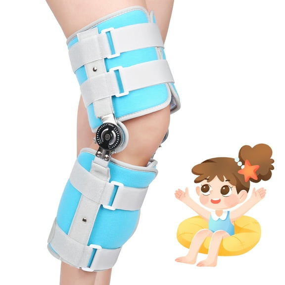 GHORTHOUD 3 Size Children Hinged Knee Brace Knee Immobilizer with Side Stabilizers for Knee Pain