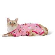 Vibrant Life Halloween Pajamas for Dogs and Cats, Skull Cherries and Ghosts, Pink, S