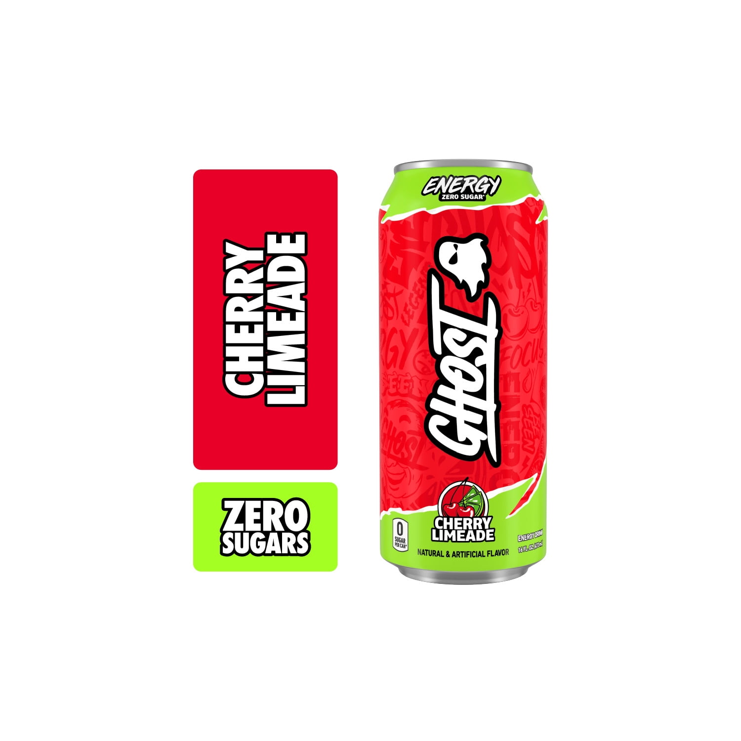 GHOST Cherry Limeade 16oz - Energy drinks for retail outlets