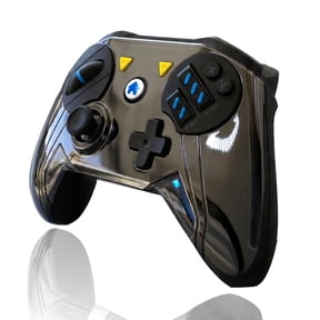 GHOST GEAR Wireless Racing Controller for Switch 2, Switch, PC, Mac, Steam Deck, iOS, Android & iPad Precision Steering Wheel, Dual Pressure-Sensitive Pedals, Black/White Faceplates