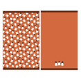 thumbnail image 1 of Evergrace Halloween 2 Piece Hand Towel Set, 100% Cotton, Ghost, Orange 16"x26", 1 of 11