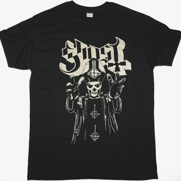 GHOST PAPA NEW BLACK T-SHIRT