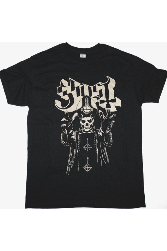 GHOST PAPA NEW BLACK T-SHIRT