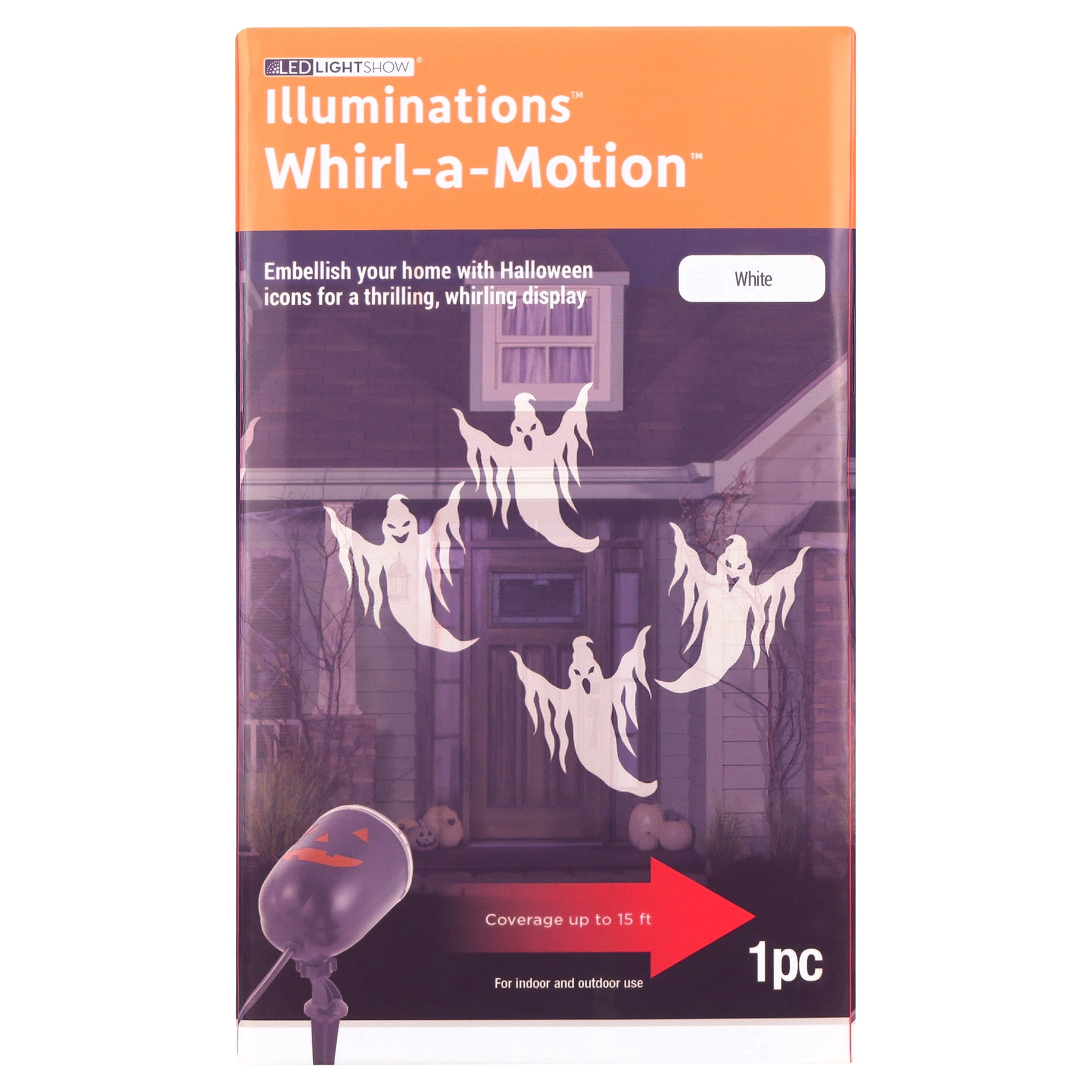 Halloween LightShow Illuminations Whirl a Motion Spooky Ghosts Projector Lights