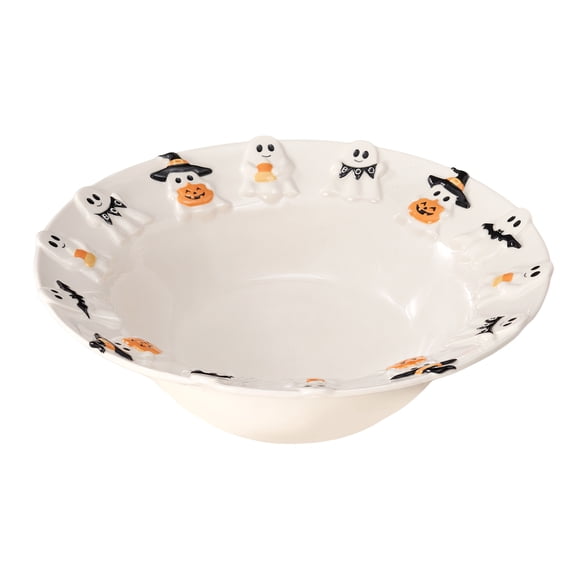 Way to Celebrate Halloween Ghost Serving Bowl