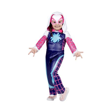 Marvel Ghost Spider Halloween Costume for Toddler, Size 2T, by Jazwares