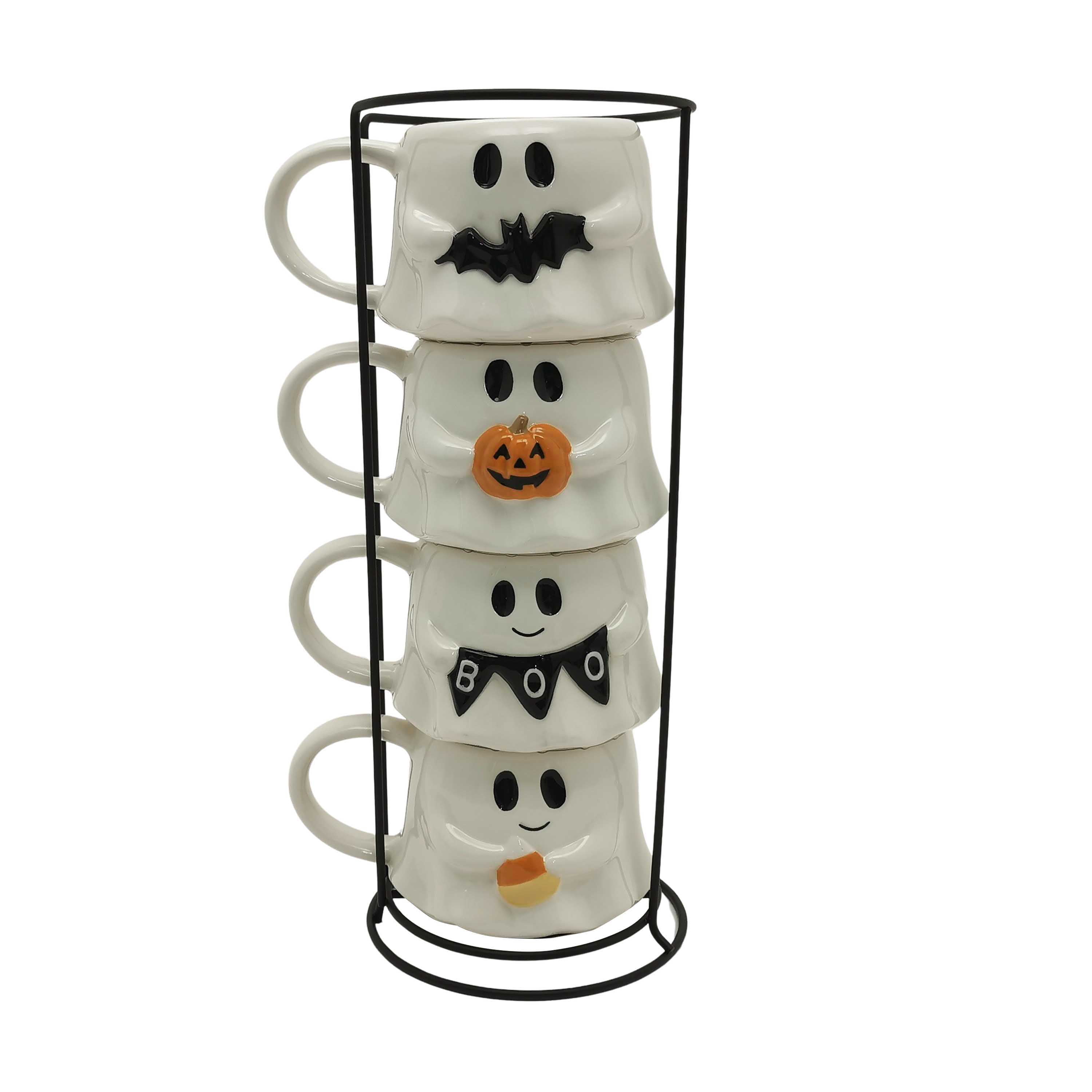 Ghost Stack Mug - Halloween Collection, Microwave & Dishwasher Safe
