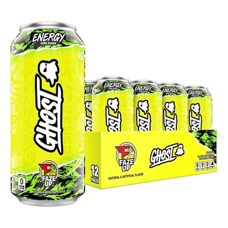 GHOST Zero Sugar Energy Drink, Faze UP, 16 oz Can, 12 Pk