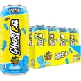 thumbnail image 1 of GHOST Zero Sugar Energy Drink, SOUR PATCH KIDS Blue Raspberry, 16 oz Can, 12 Pk, 1 of 6