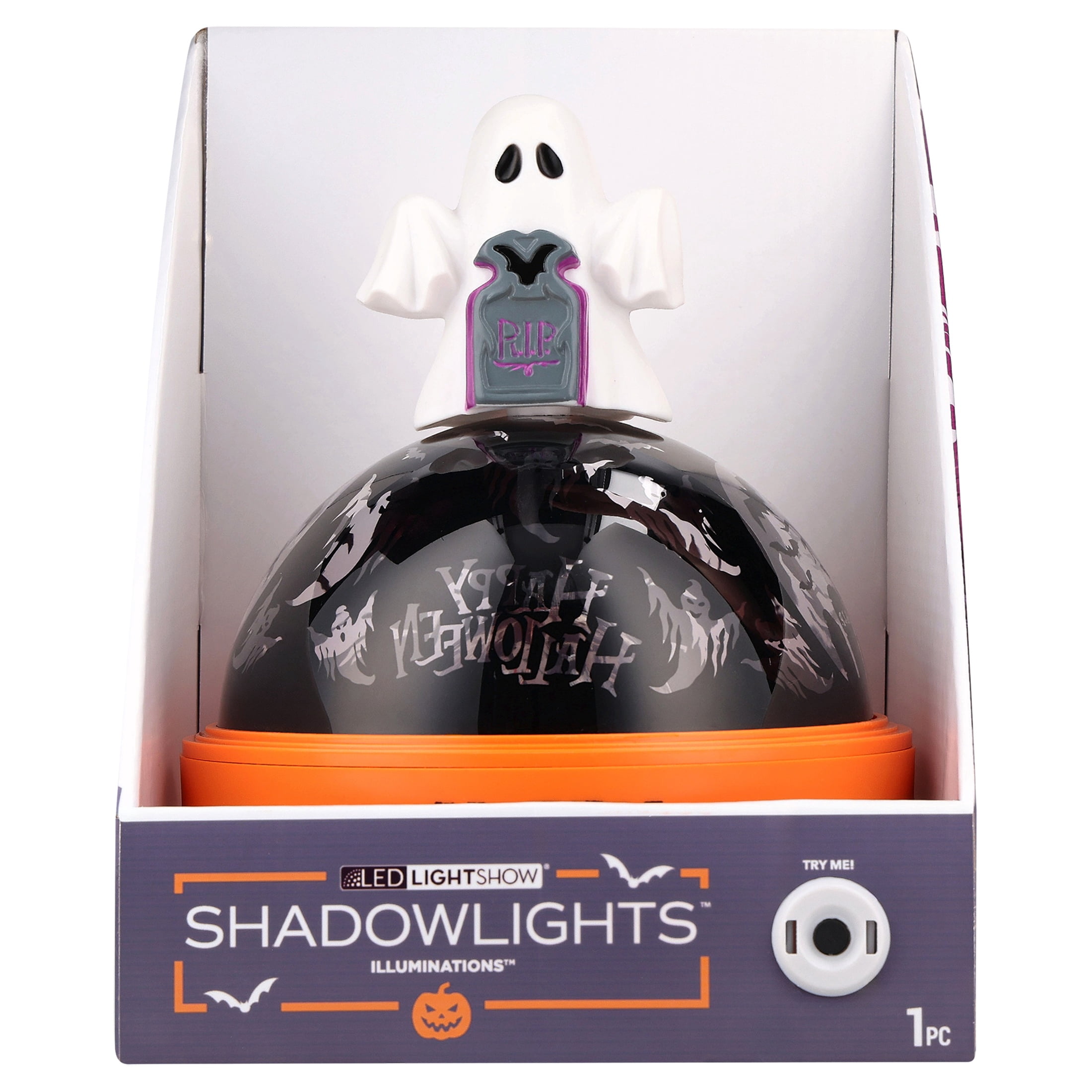 Halloween Light Show Projection Illuminations with Ghostly Toppers by Shadow Lights