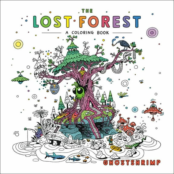 The Lost Forest: A Coloring Book, 112 pages (Paperback)