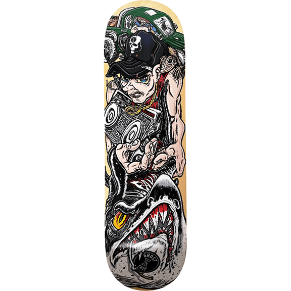 GHOSTTOWN WHEELS Fava Shark Original Skateboard Deck - 8.75" (Deck Only)