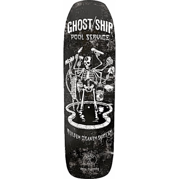 GHOSTTOWN WHEELS Pool Service Original Skateboard Deck - 9" x 31.5" (Deck Only)