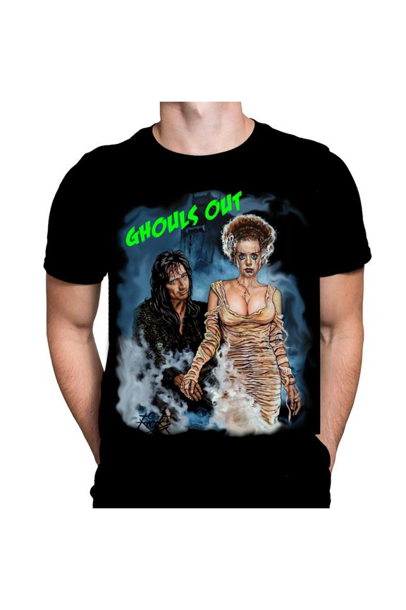 GHOULS OUT - Black T-Shirt - Sizes S - 5XL - Art / Horror / Gore / Terror