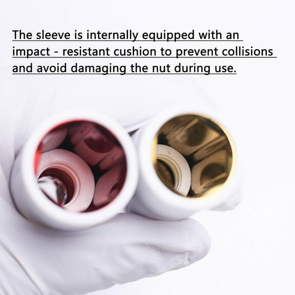 GHRTGR-1/2" Drive Wheel Protector Impact Socket, Non-Marring Lug Nut Thin Wall Deep Socket Set, CR-MO, 6 Point, Color-Coded Protective Socket | Metric 15 17 19 21 22 mm (5 PCS)