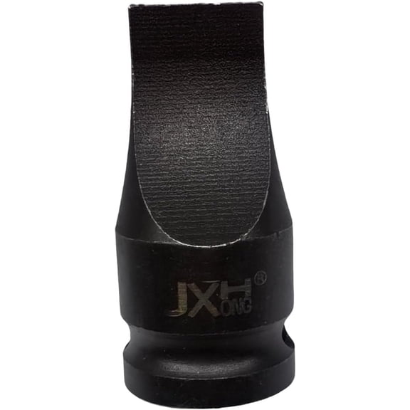 GHRTGR-1/2-inch Drive Slotted Screwdriver Bit Socket/Drag Link Socket, 11/16" Width x 1/8" Thickness Tip, Heat-Treated Cr-Mo Alloy Steel