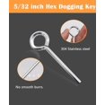 thumbnail image 2 of GHRTGR-20 Pack 5/32 Inch Standard Hex Dogging Key With Full Loop, Allen... 2 of 10