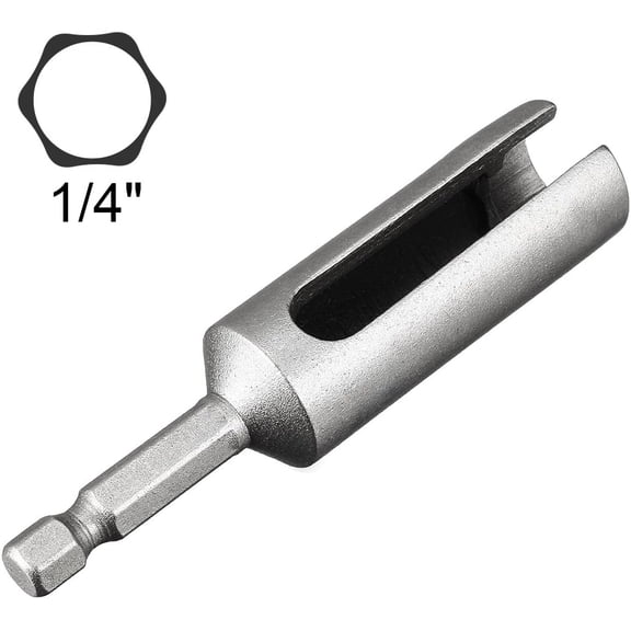 GHRTGR-12mm Nut Driver, 1/4" Quick-Change Hex Shank Slotted Drill Bit Socket Wrench Tool, 3 Inch Length